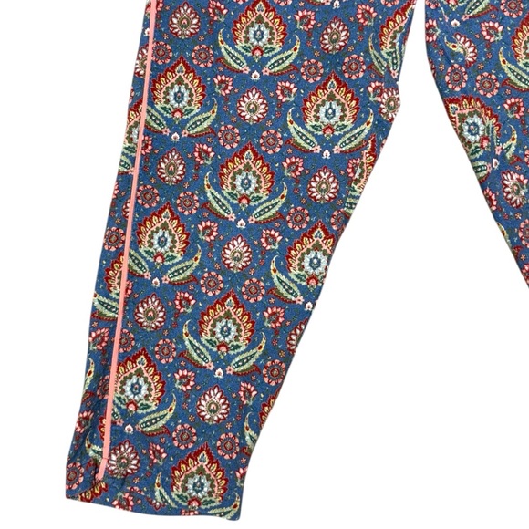 Sundance Blue Floral Paisley Cotton Flannel Pajama Set Size XL Boho Loungewear - Picture 11 of 14